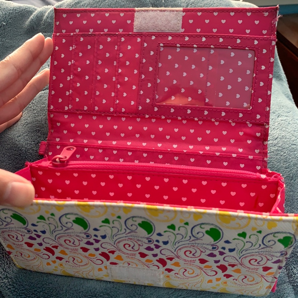 Rainbow Pink Hearts Wallet